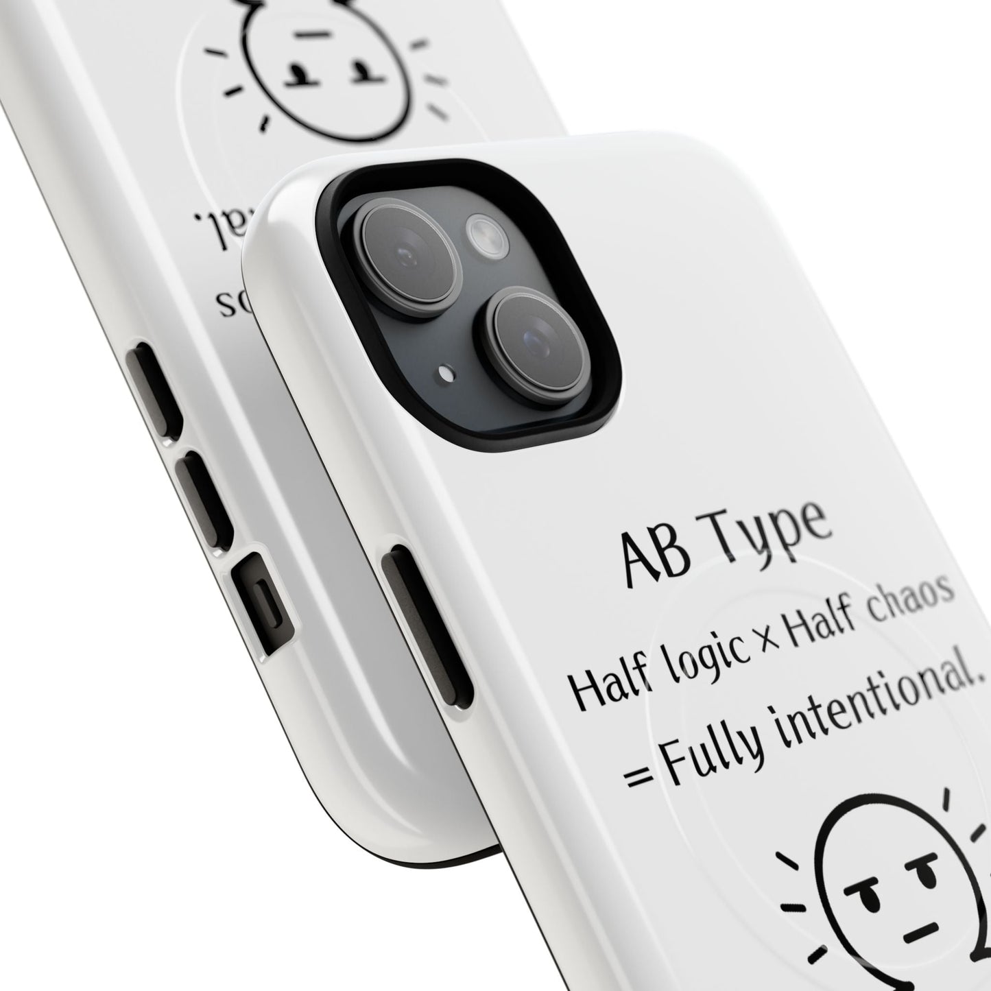 Photo of AB Blood Type Phone Case Magnetic Charging Compatible & Bold Personality Design from IROHA - STUDIO