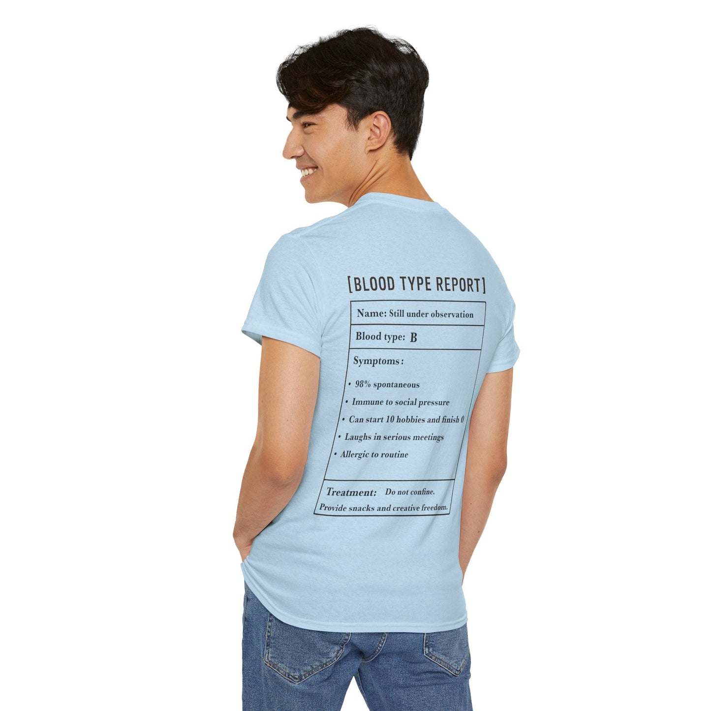 Photo of B Blood Type T-Shirt – Funny Insect Tee Japanese Humour Gift from IROHA - STUDIO