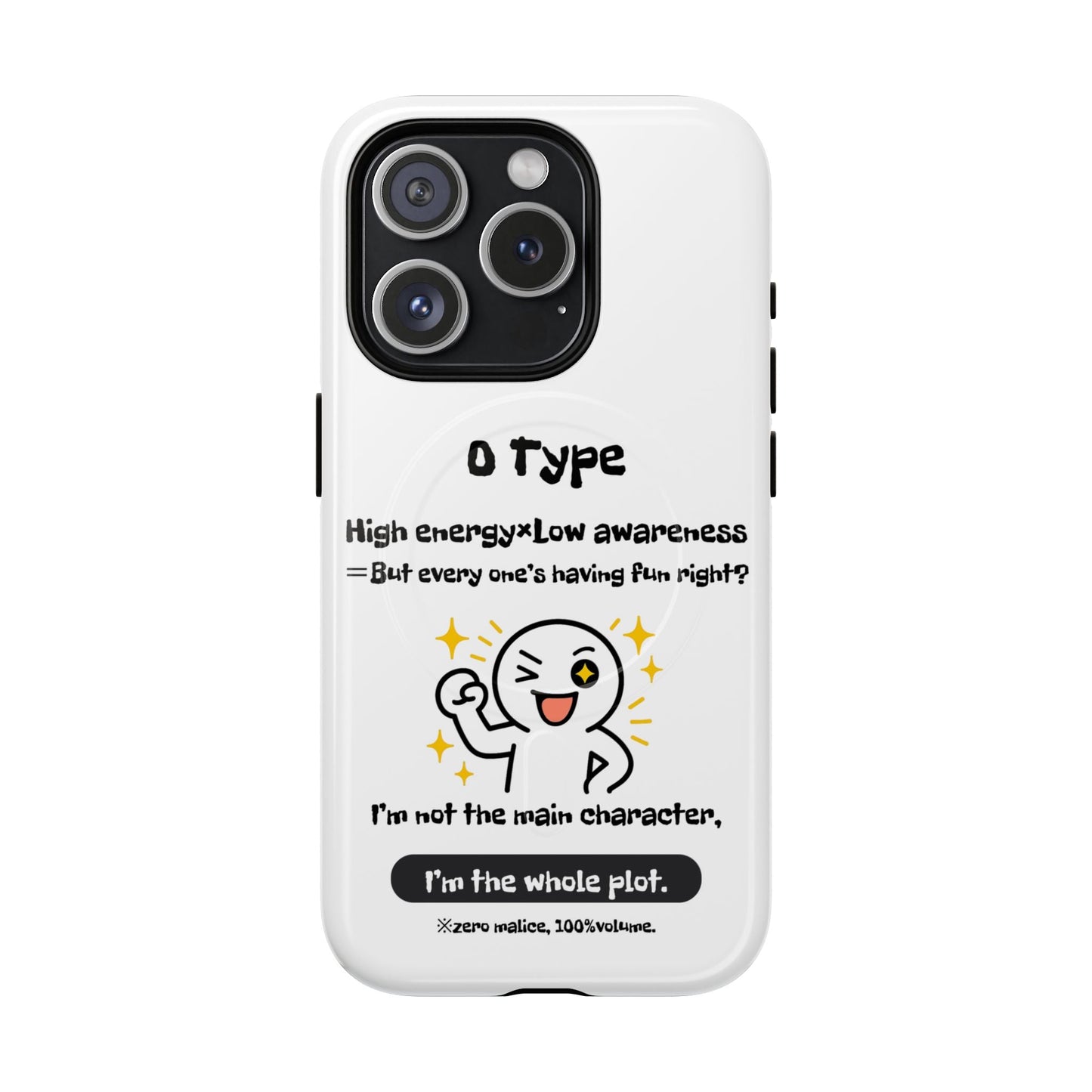 Photo of O Blood Type Phone Case Magnetic Charging Compatible & Bold Personality Design from IROHA - STUDIO