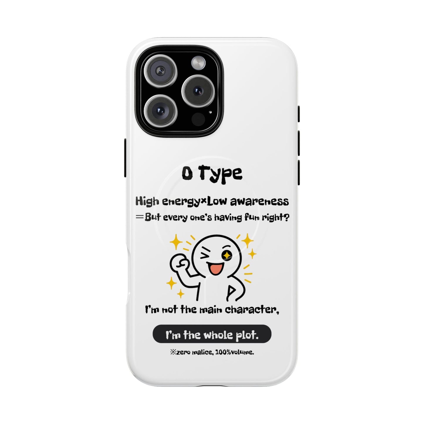 Photo of O Blood Type Phone Case Magnetic Charging Compatible & Bold Personality Design from IROHA - STUDIO