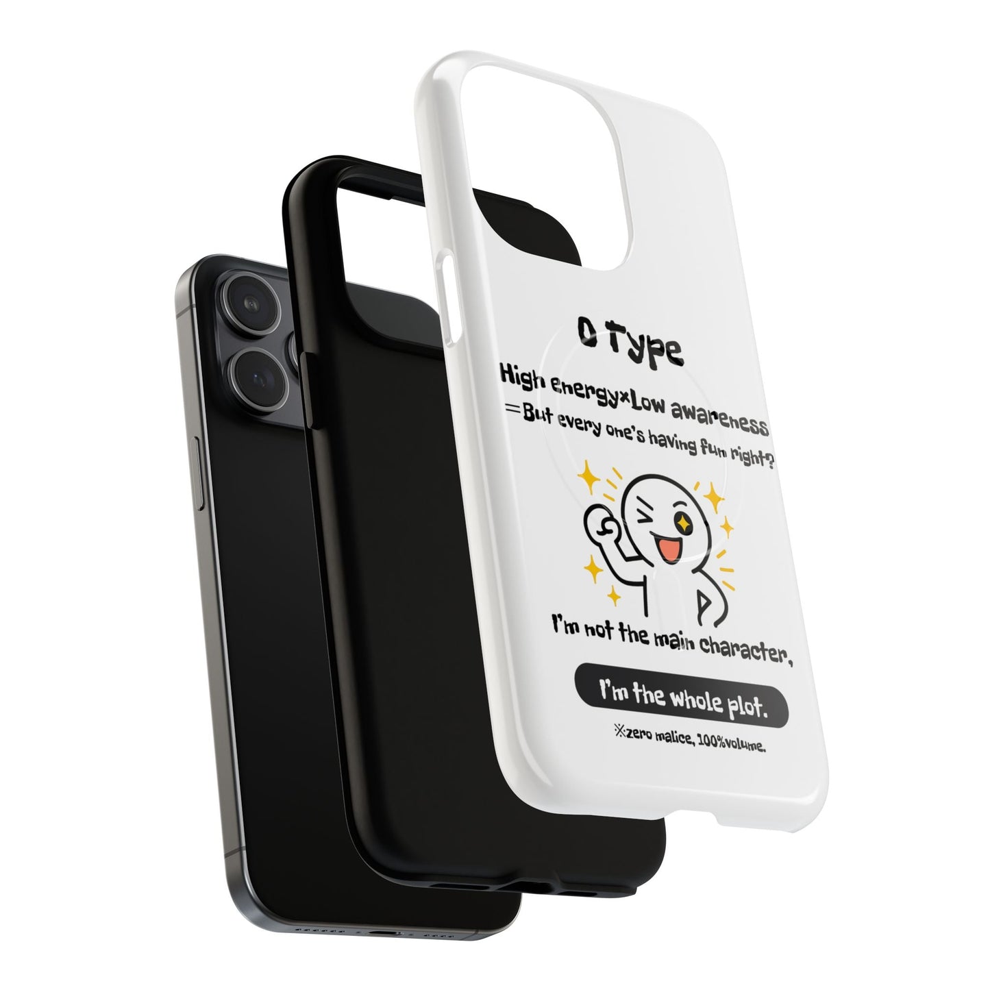 Photo of O Blood Type Phone Case Magnetic Charging Compatible & Bold Personality Design from IROHA - STUDIO