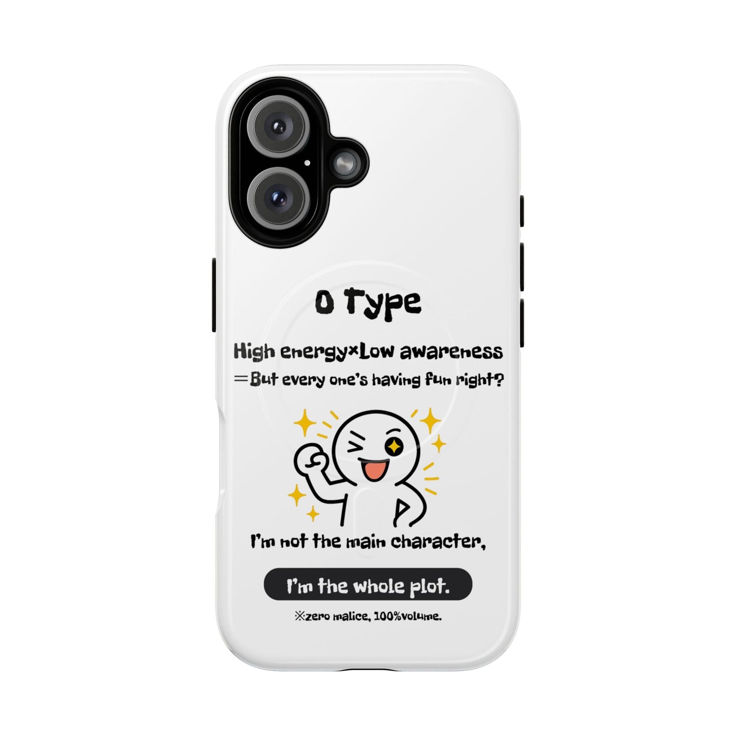 Photo of O Blood Type Phone Case Magnetic Charging Compatible & Bold Personality Design from IROHA - STUDIO