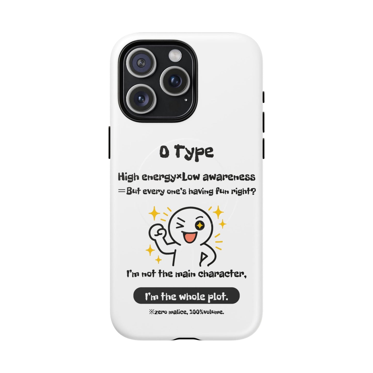 Photo of O Blood Type Phone Case Magnetic Charging Compatible & Bold Personality Design from IROHA - STUDIO