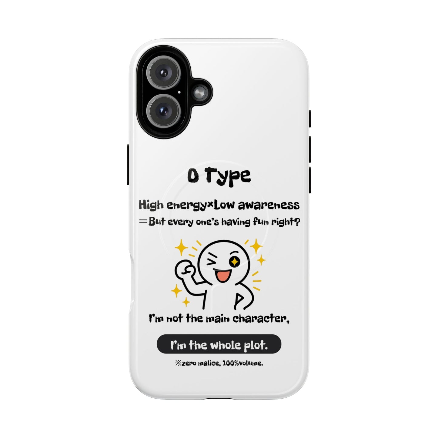 Photo of O Blood Type Phone Case Magnetic Charging Compatible & Bold Personality Design from IROHA - STUDIO