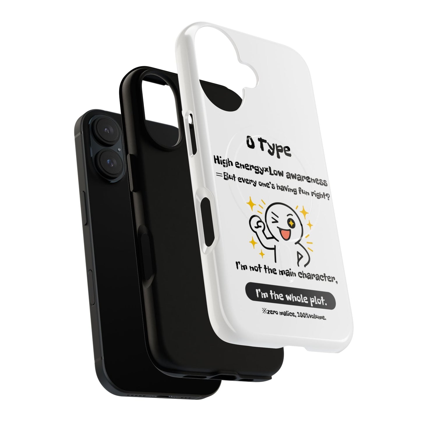Photo of O Blood Type Phone Case Magnetic Charging Compatible & Bold Personality Design from IROHA - STUDIO