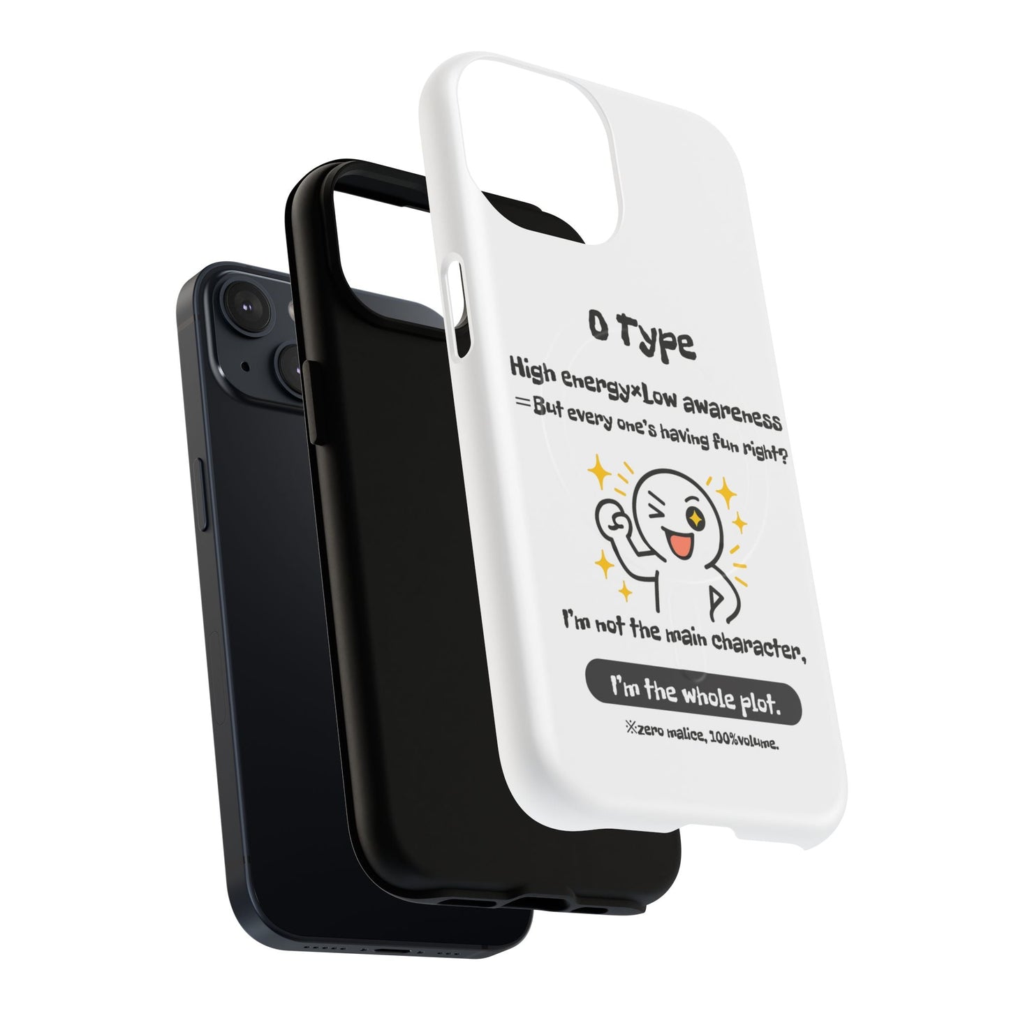 Photo of O Blood Type Phone Case Magnetic Charging Compatible & Bold Personality Design from IROHA - STUDIO