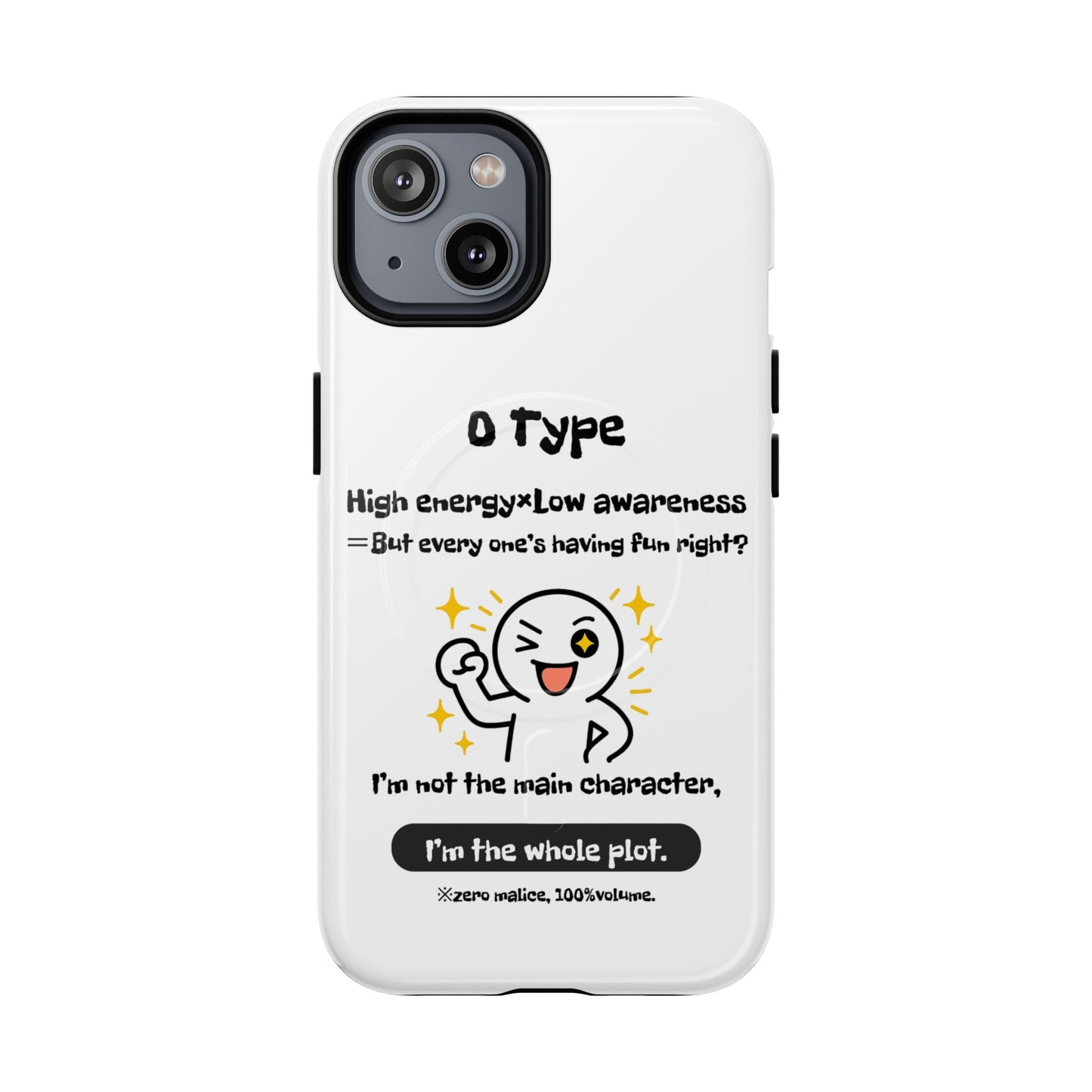 Photo of O Blood Type Phone Case Magnetic Charging Compatible & Bold Personality Design from IROHA - STUDIO