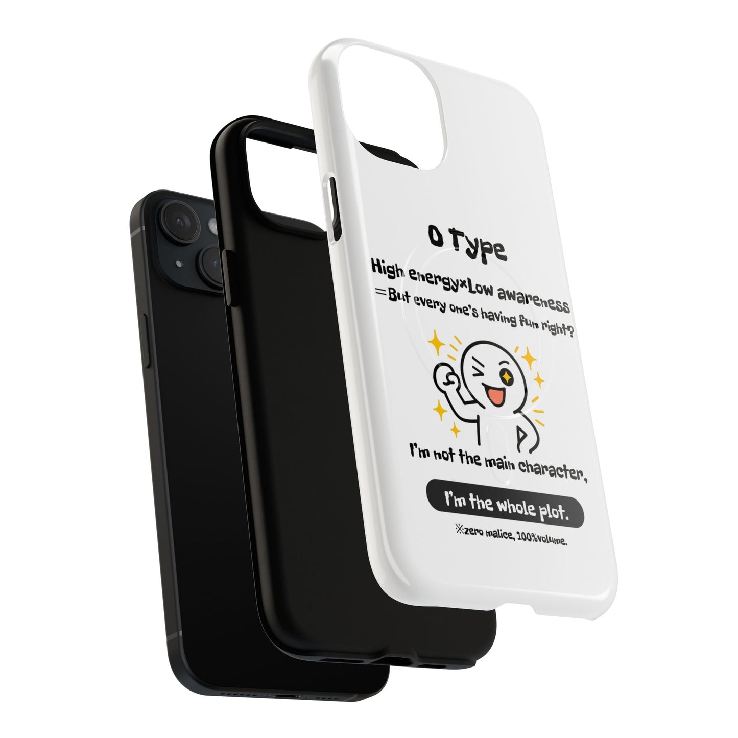 Photo of O Blood Type Phone Case Magnetic Charging Compatible & Bold Personality Design from IROHA - STUDIO