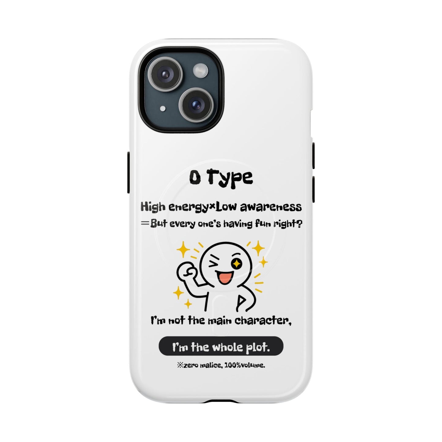 Photo of O Blood Type Phone Case Magnetic Charging Compatible & Bold Personality Design from IROHA - STUDIO