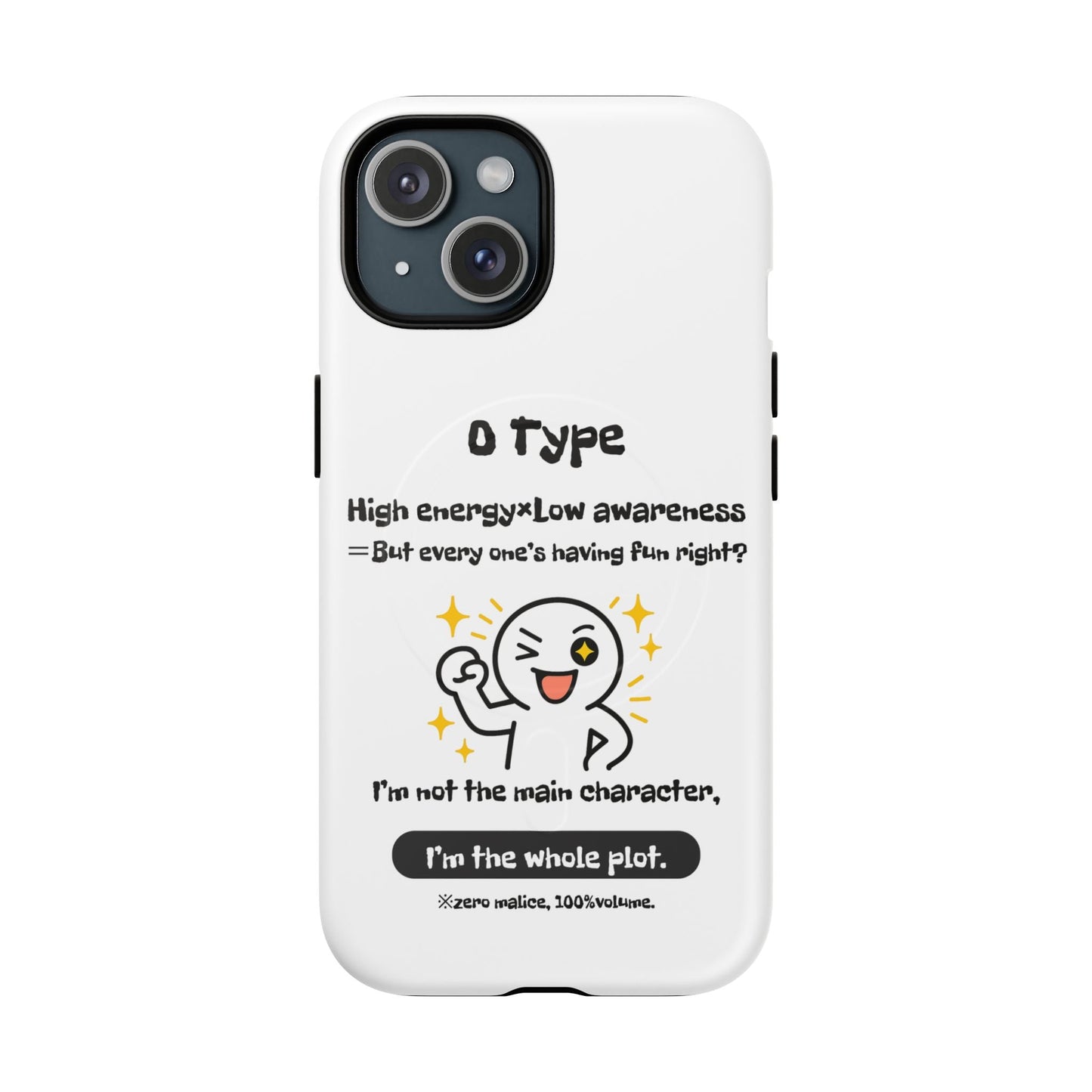 Photo of O Blood Type Phone Case Magnetic Charging Compatible & Bold Personality Design from IROHA - STUDIO