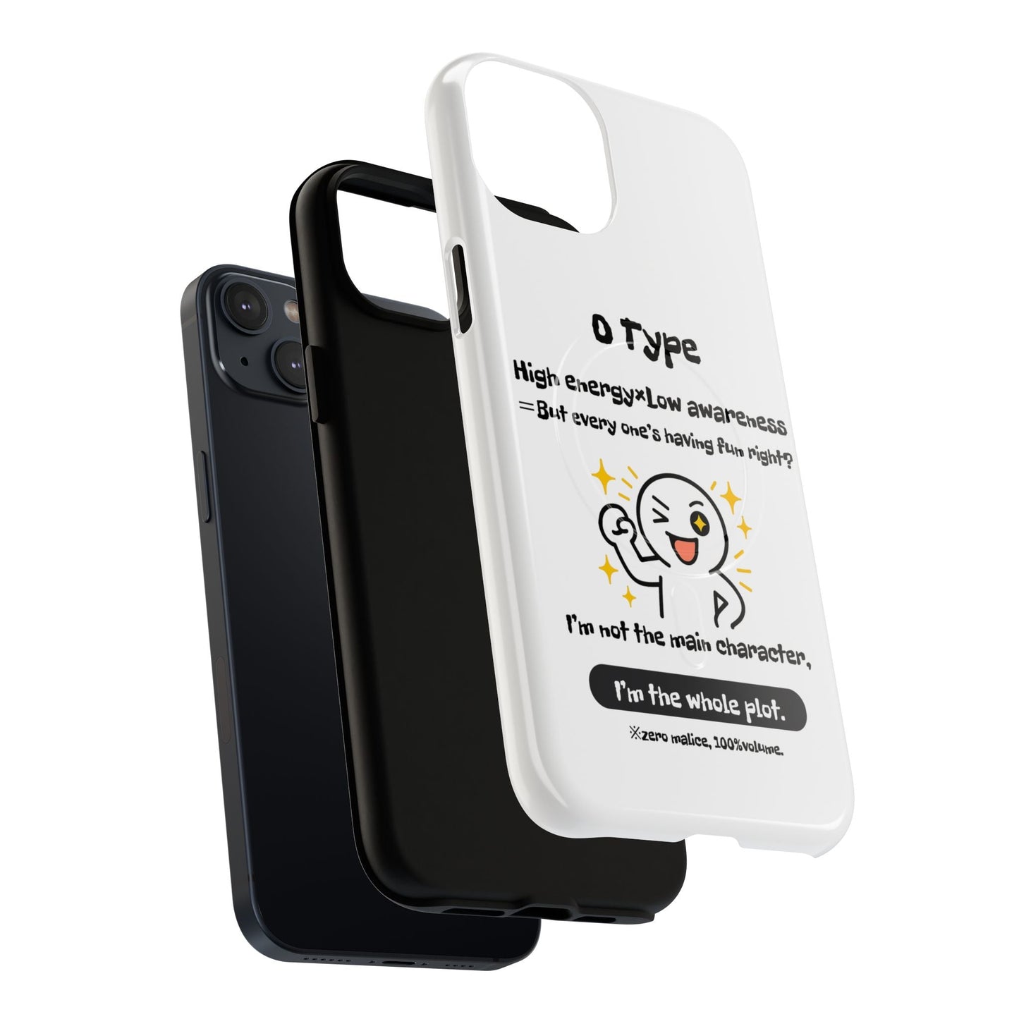 Photo of O Blood Type Phone Case Magnetic Charging Compatible & Bold Personality Design from IROHA - STUDIO