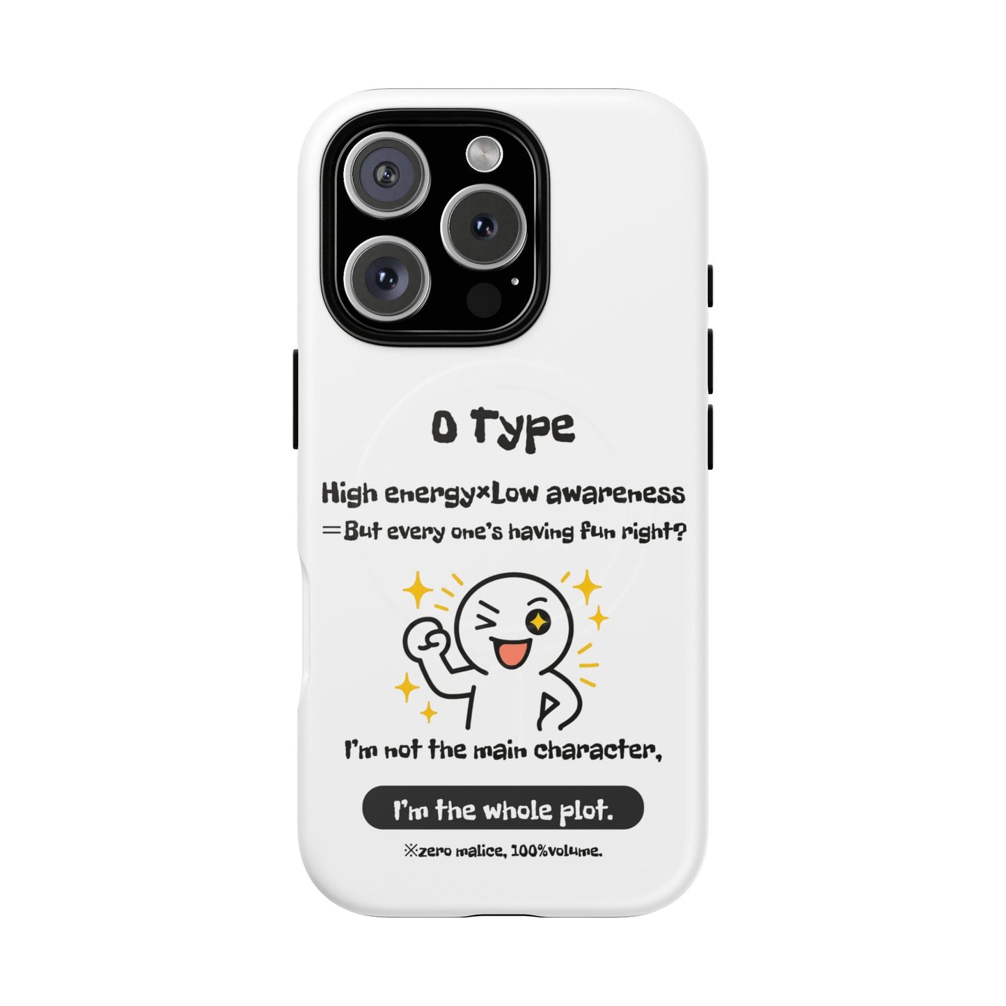 Photo of O Blood Type Phone Case Magnetic Charging Compatible & Bold Personality Design from IROHA - STUDIO