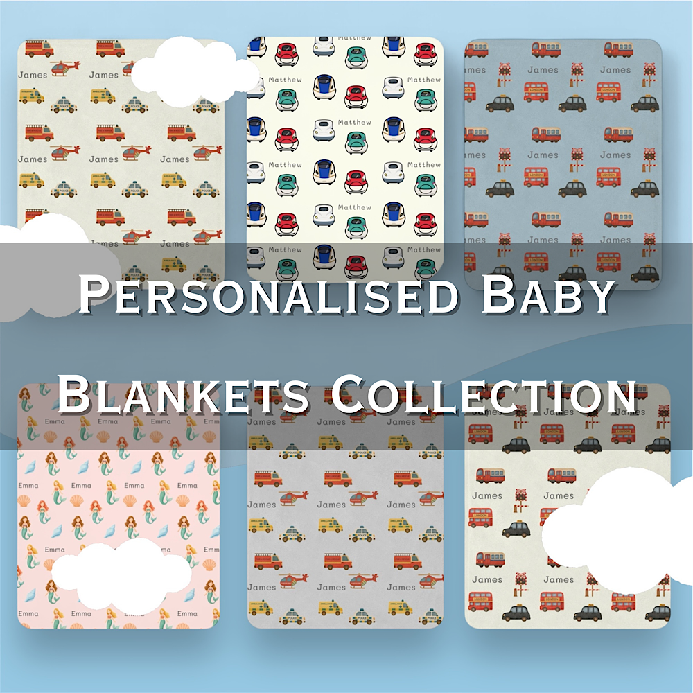 Personalised Baby Blankets Collection - IROHA-STUDIO 