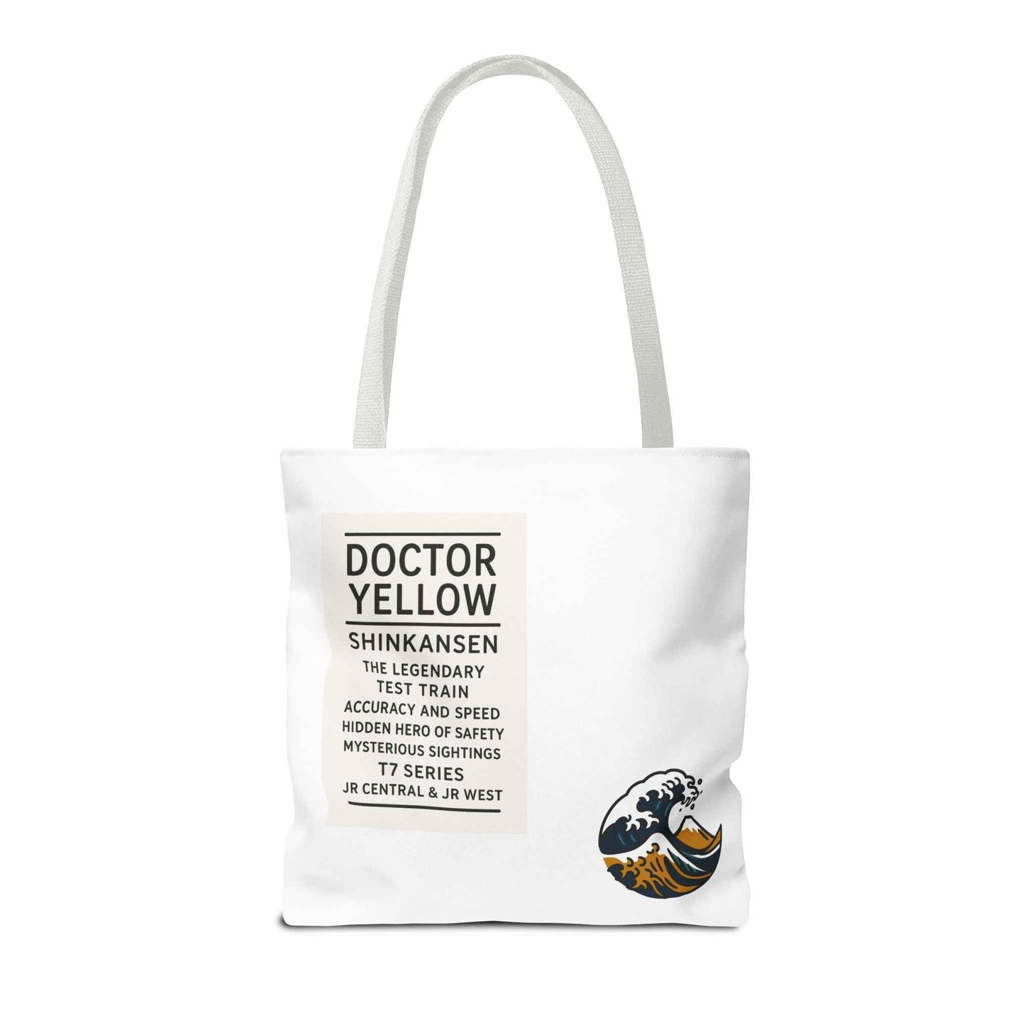 Shinkansen DR Yellow Tote Bag - Mt. Fuji Design by IROHA studio