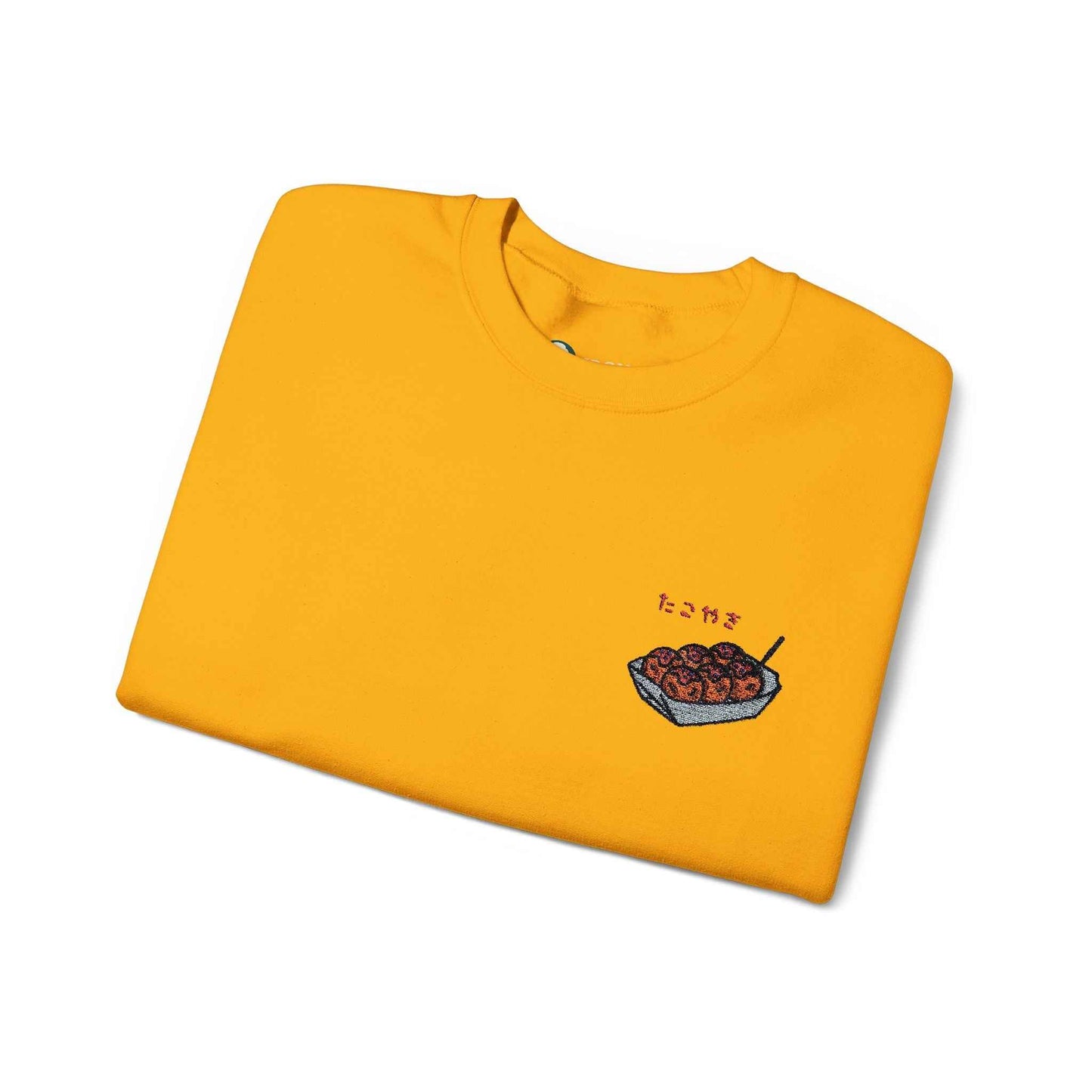 Takoyaki Embroidered Sweatshirt Japanese Food Design by IROHA studio
