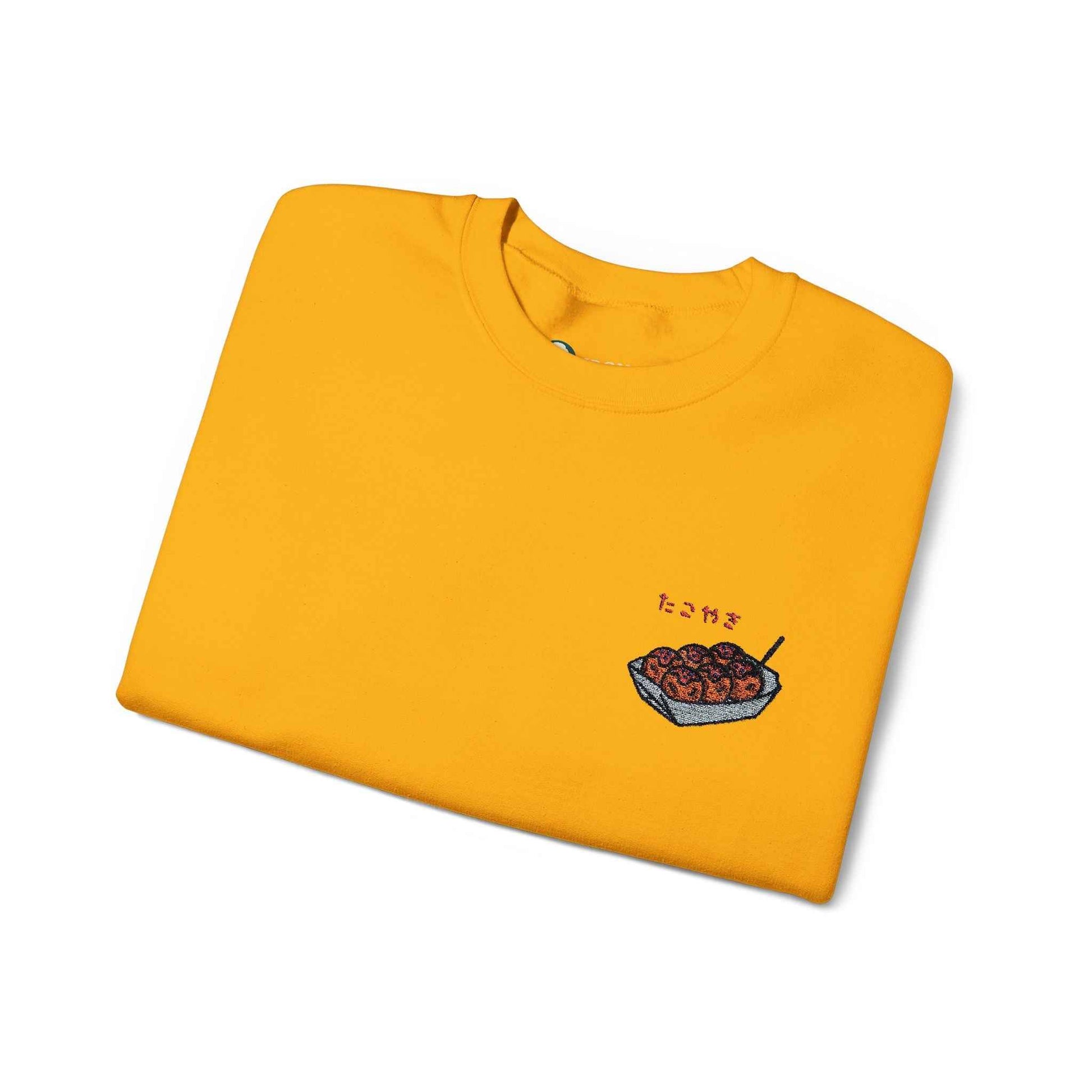 Takoyaki Embroidered Sweatshirt Japanese Food Design by IROHA studio
