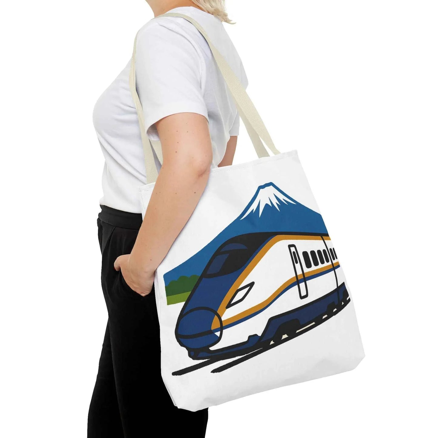 Shinkansen Kagayaki Tote Bag - Japanese Train Design by IROHA studio