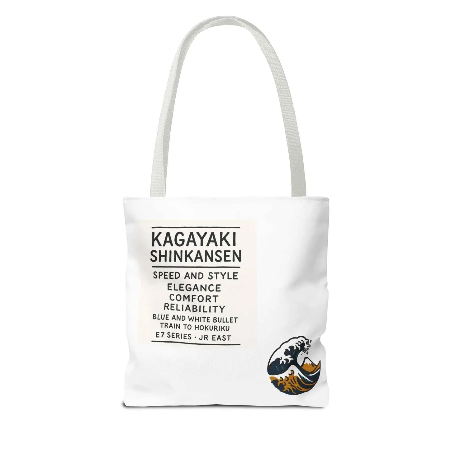 Shinkansen Kagayaki Tote Bag - Japanese Train Design by IROHA studio