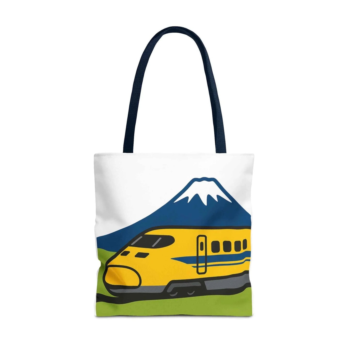 Shinkansen DR Yellow Tote Bag - Mt. Fuji Design by IROHA studio