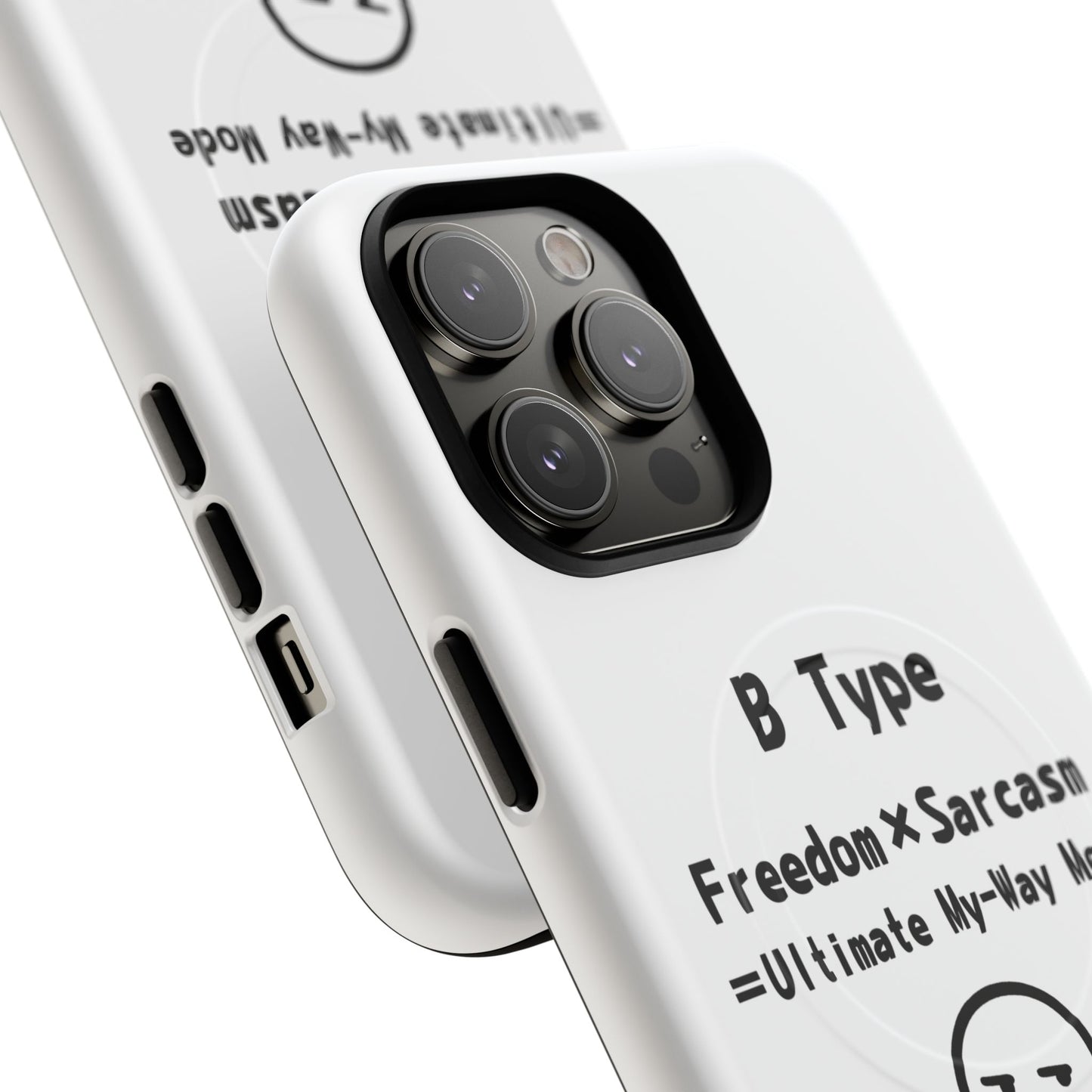 B Blood Type Phone Case  Magnetic Charging Compatible & Bold Personality Design