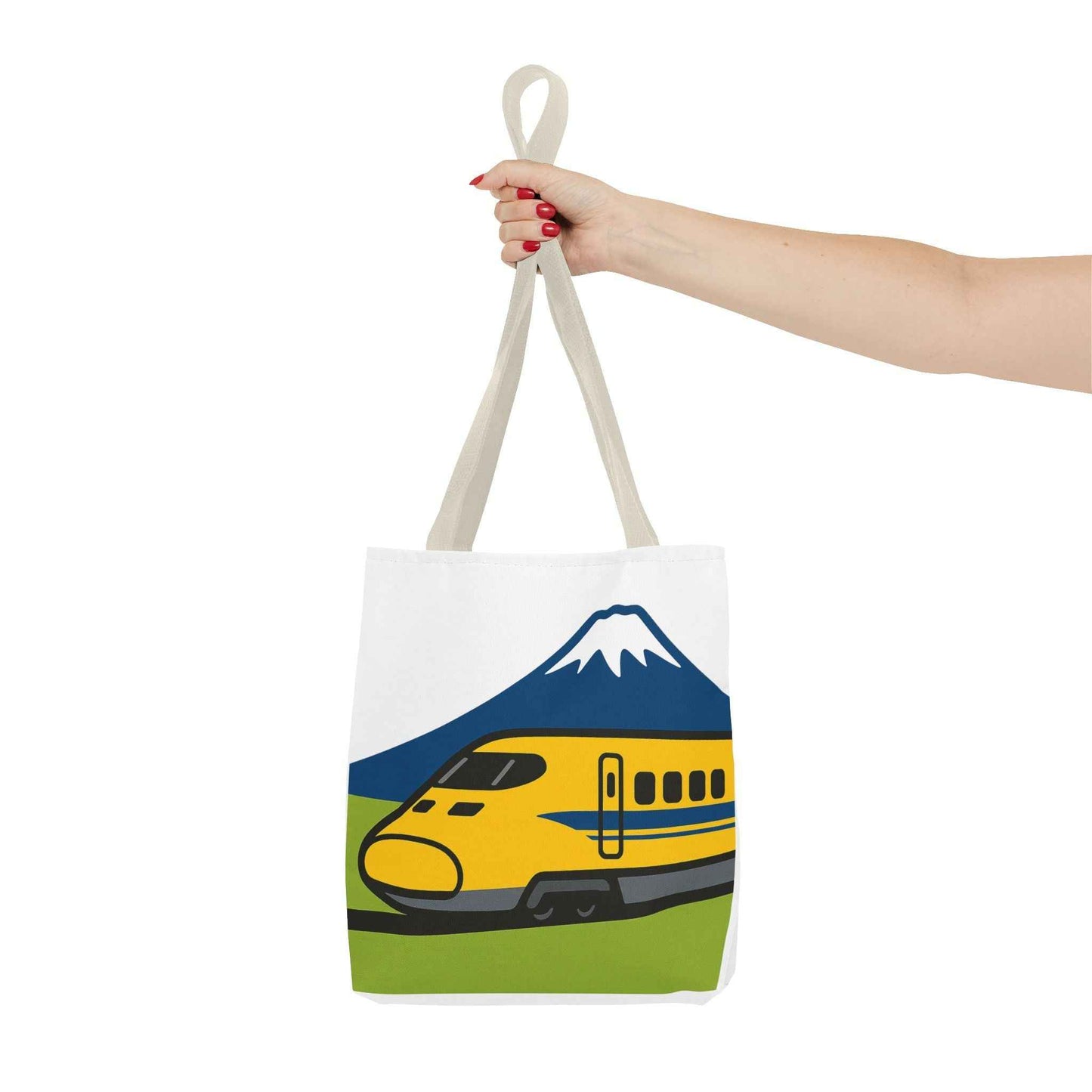 Shinkansen DR Yellow Tote Bag - Mt. Fuji Design by IROHA studio