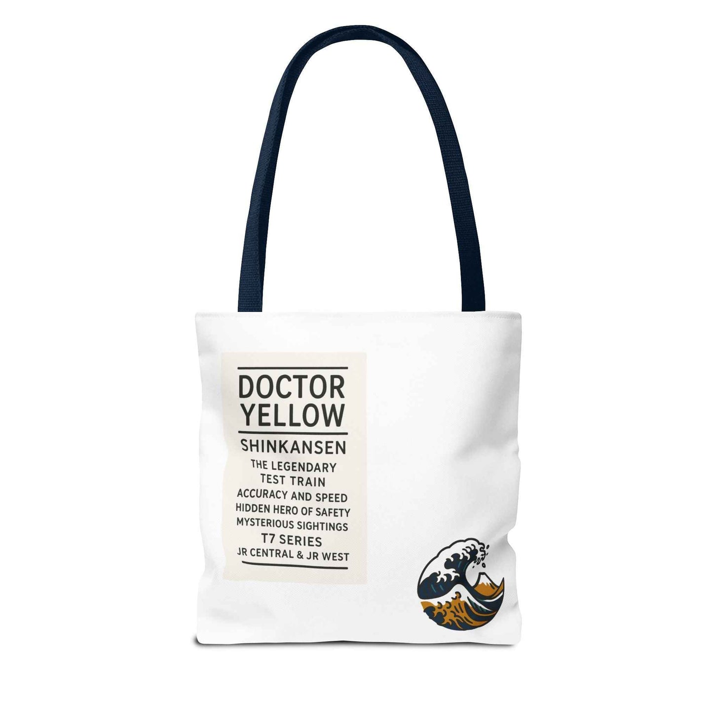 Shinkansen DR Yellow Tote Bag - Mt. Fuji Design by IROHA studio