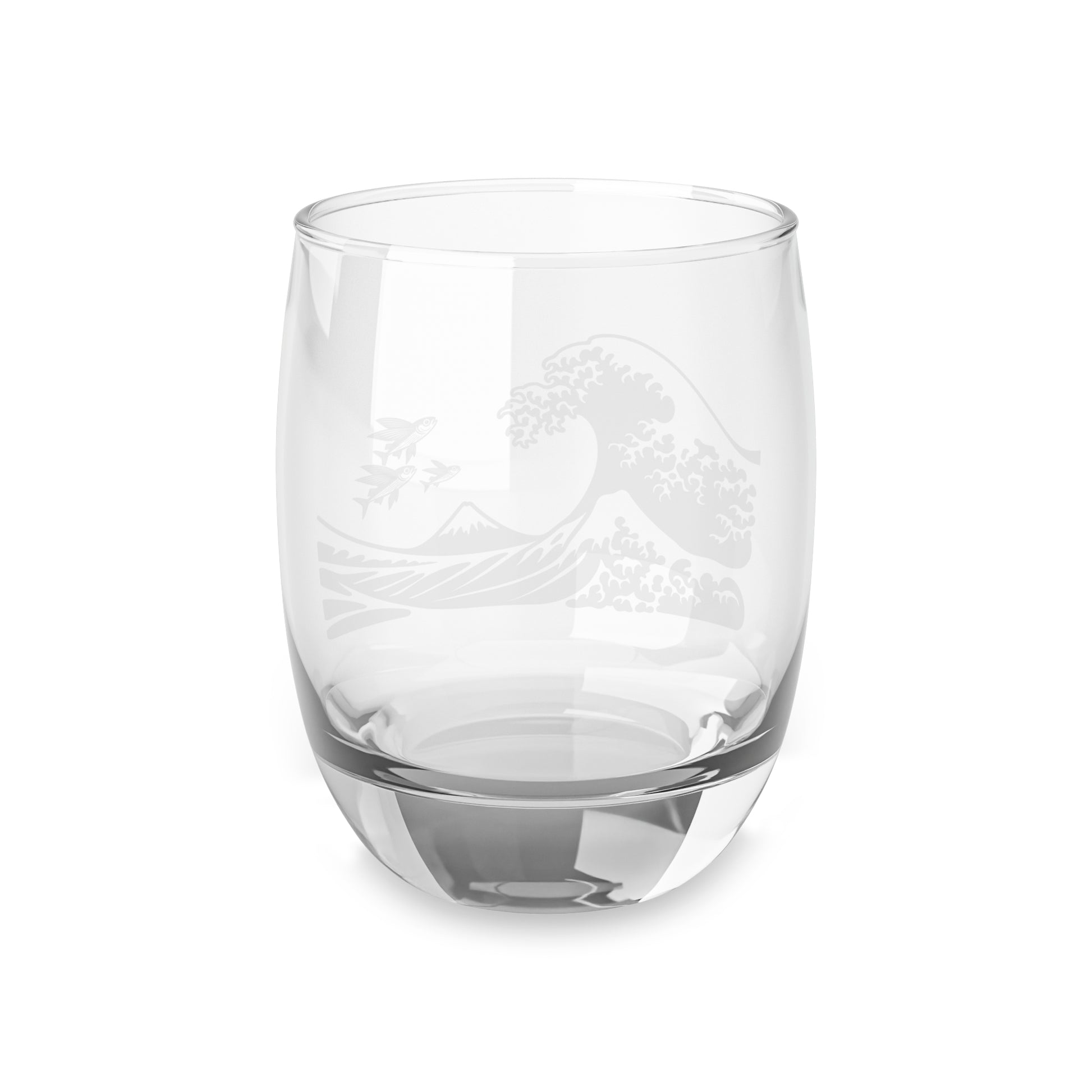 Hokusai Great Wave Whiskey Glass Timeless Japanese Art by IROHA studio
