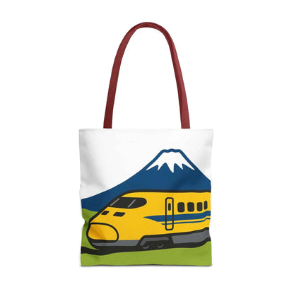 Shinkansen DR Yellow Tote Bag - Mt. Fuji Design by IROHA studio