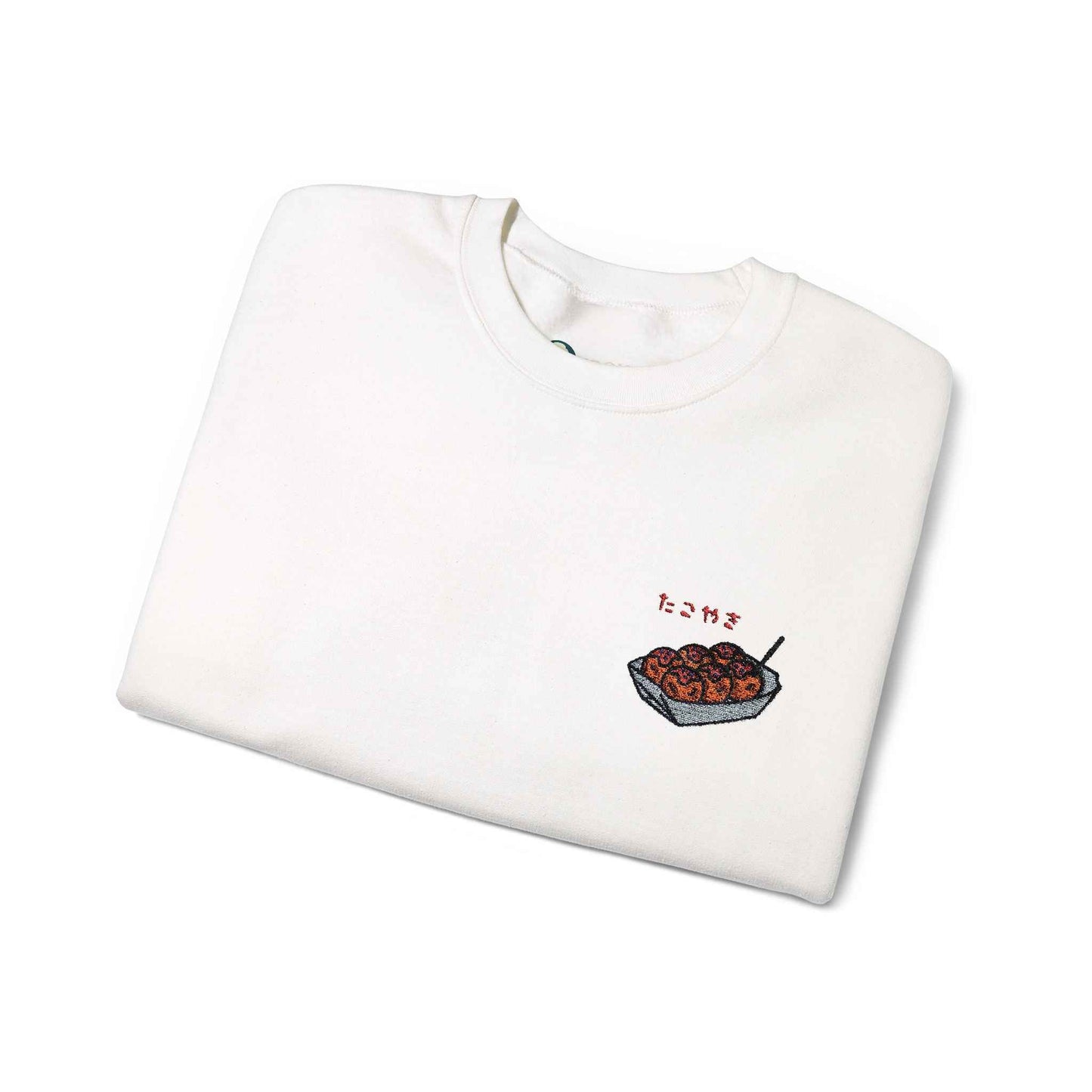 Takoyaki Embroidered Sweatshirt Japanese Food Design by IROHA studio