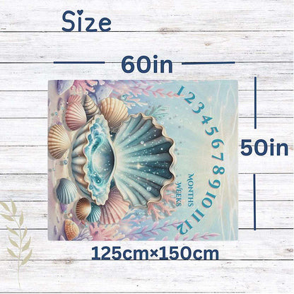 Baby Milestone Blanket Under the Sea Theme -Original ( No Name) by IROHA-studio