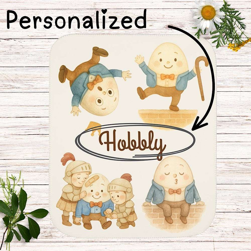 Personalized Baby & Kids Blanket – Humpty Dumpty Theme by IROHA studio