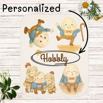 Personalized Baby & Kids Blanket – Humpty Dumpty Theme by IROHA studio