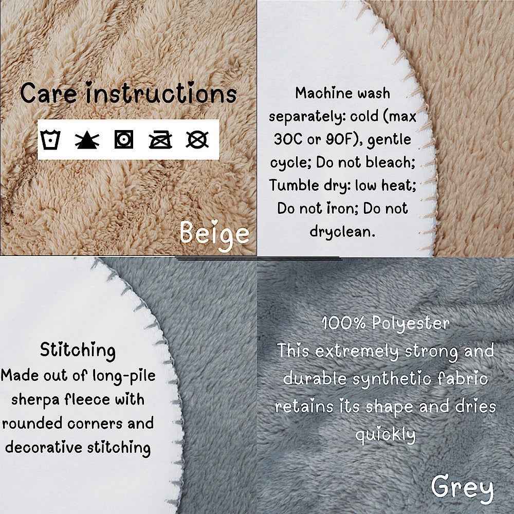 Personalized Christmas Throw Blanket (Navy)- Nordic Noel Winter Scene by IROHA-studio