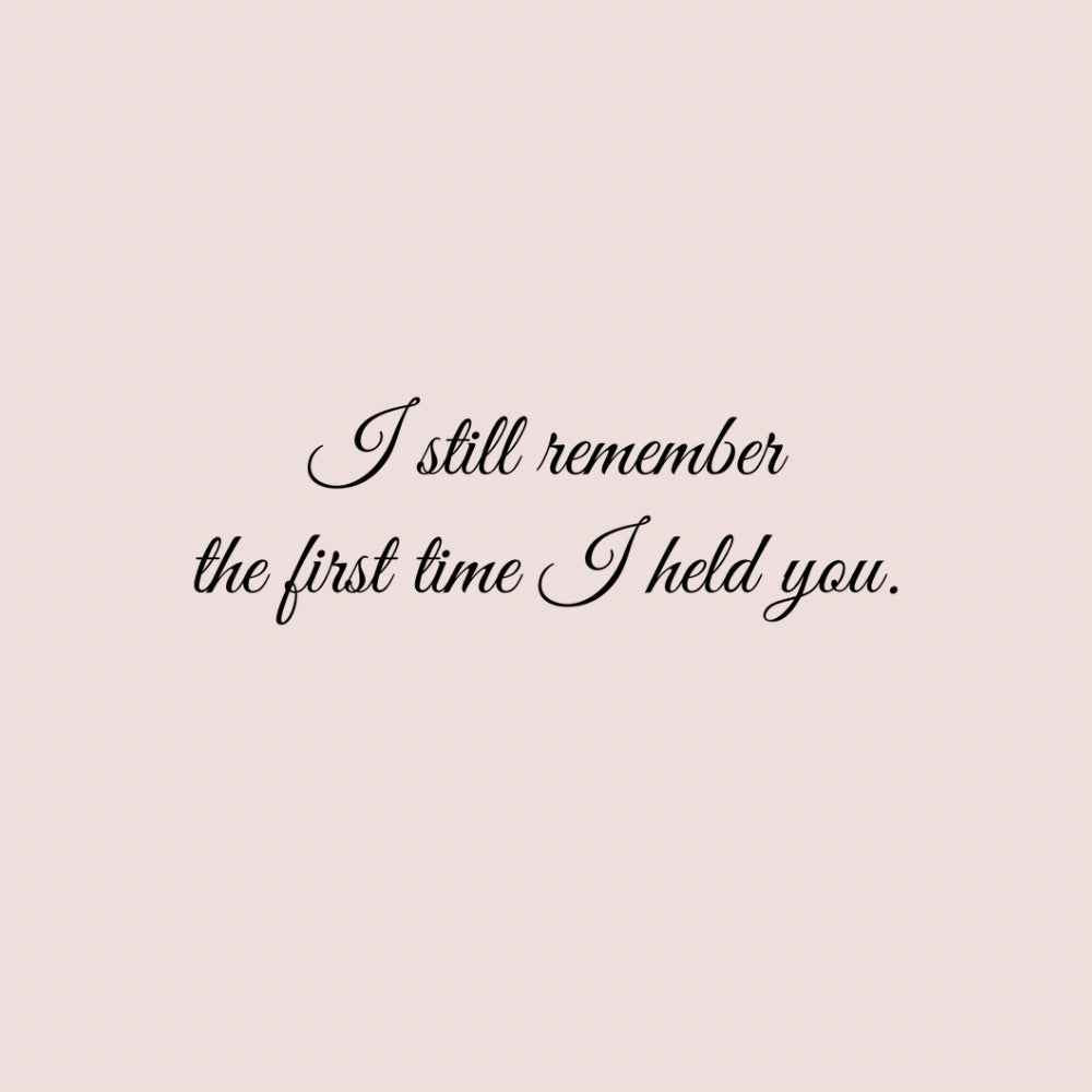 Personalised Mum & Baby Journal – “I Still Remember the First Time I Held You” | Free UK Shipping by IROHA-studio