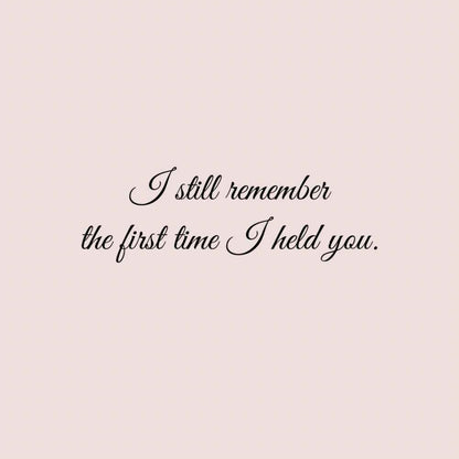 Personalised Mum & Baby Journal – “I Still Remember the First Time I Held You” | Free UK Shipping by IROHA-studio