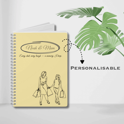 Personalised Mum & Daughter Journal – “Every Chat, Every Laugh — A Memory I Keep” | Free UK Shipping by IROHA-studio