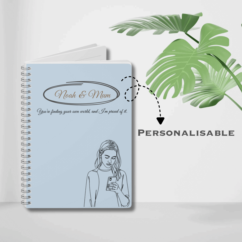 Personalised Mum & Daughter Journal – “You’re Finding Your Own World, and I’m Proud of It” | Free UK Shipping by IROHA-studio