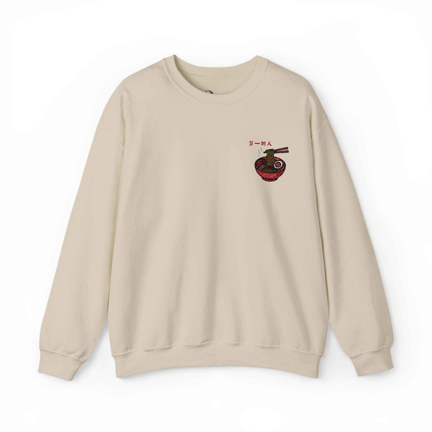 Ramen Embroidered Sweatshirt - Japanese food Design Sand by IROHA studio