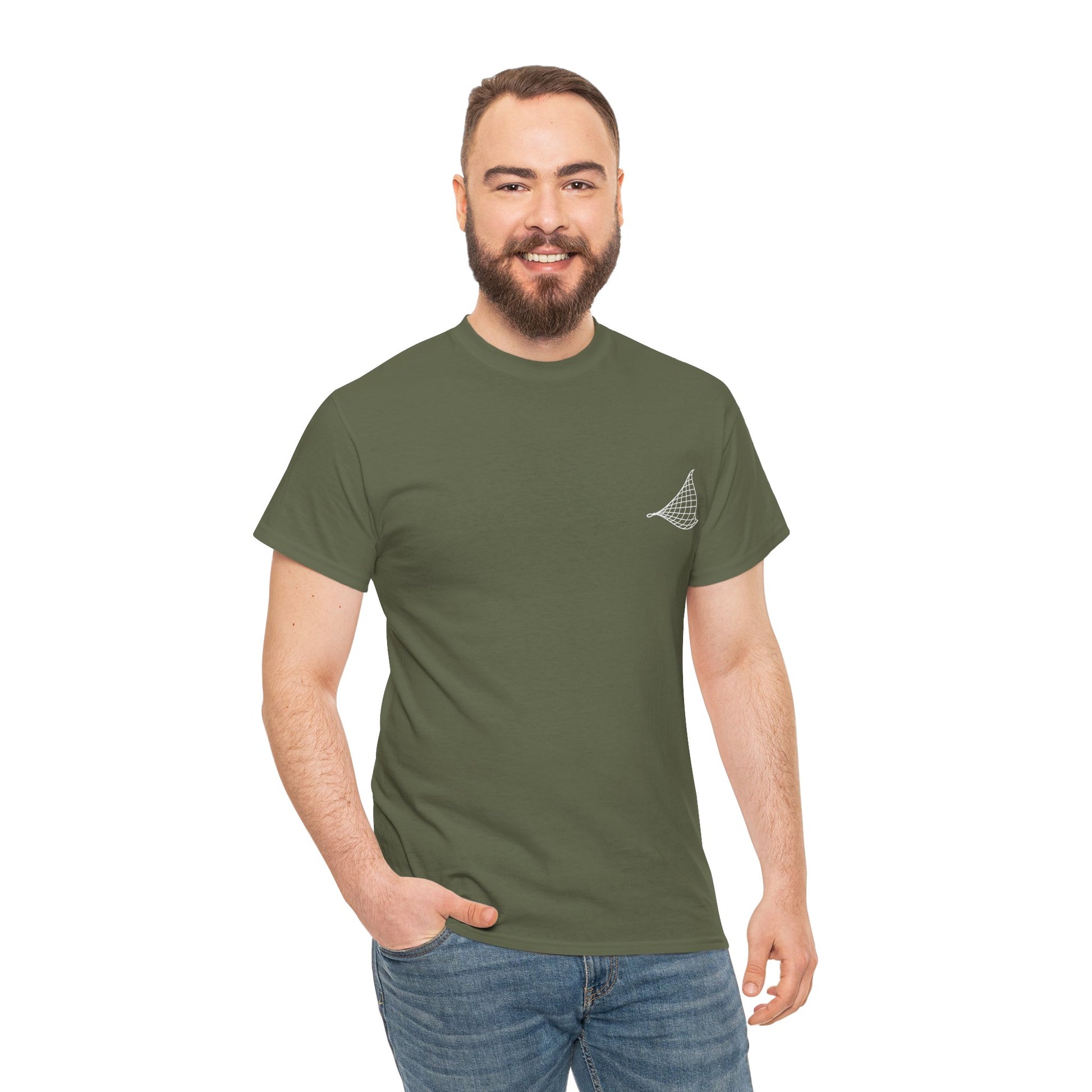 Photo of Flying Fish & Great Wave T-shirt Front – Japanese-Inspired Design from IROHA-STUDIO