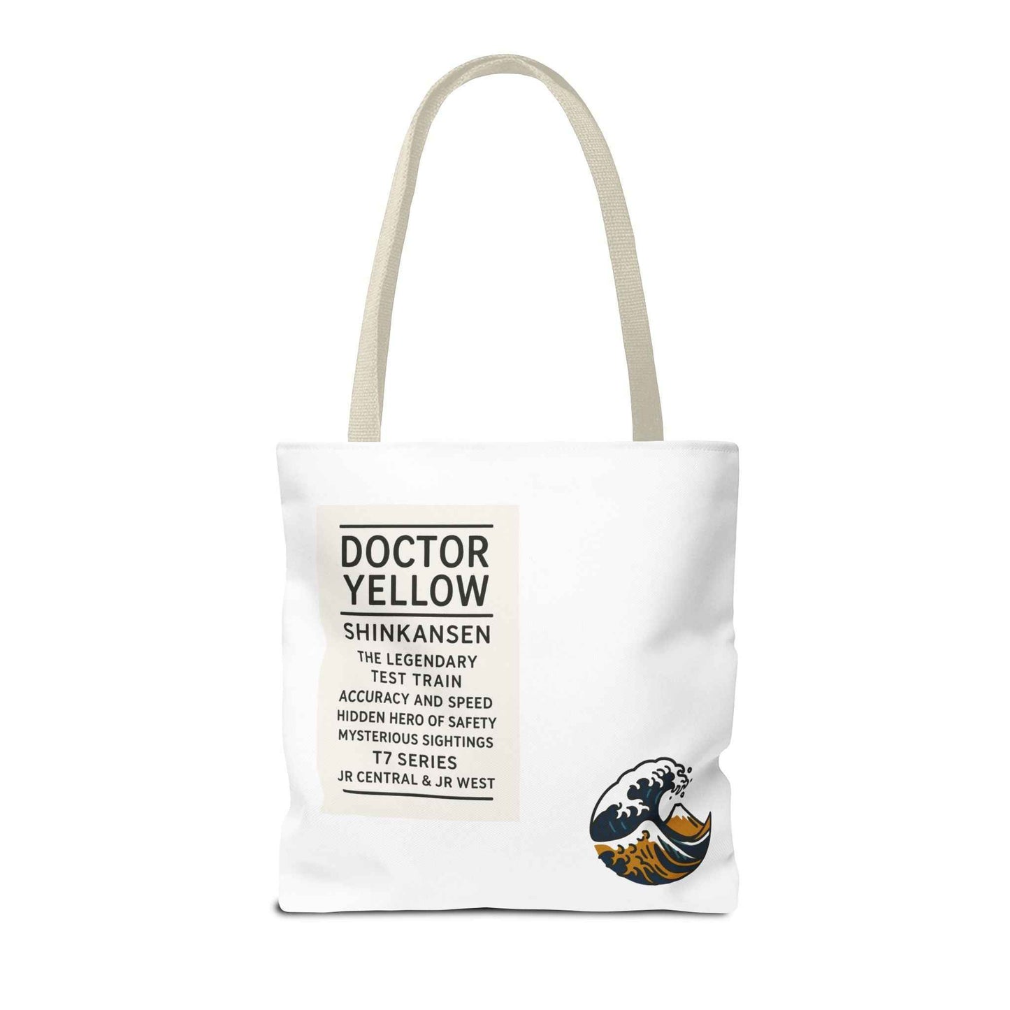 Shinkansen DR Yellow Tote Bag - Mt. Fuji Design by IROHA studio