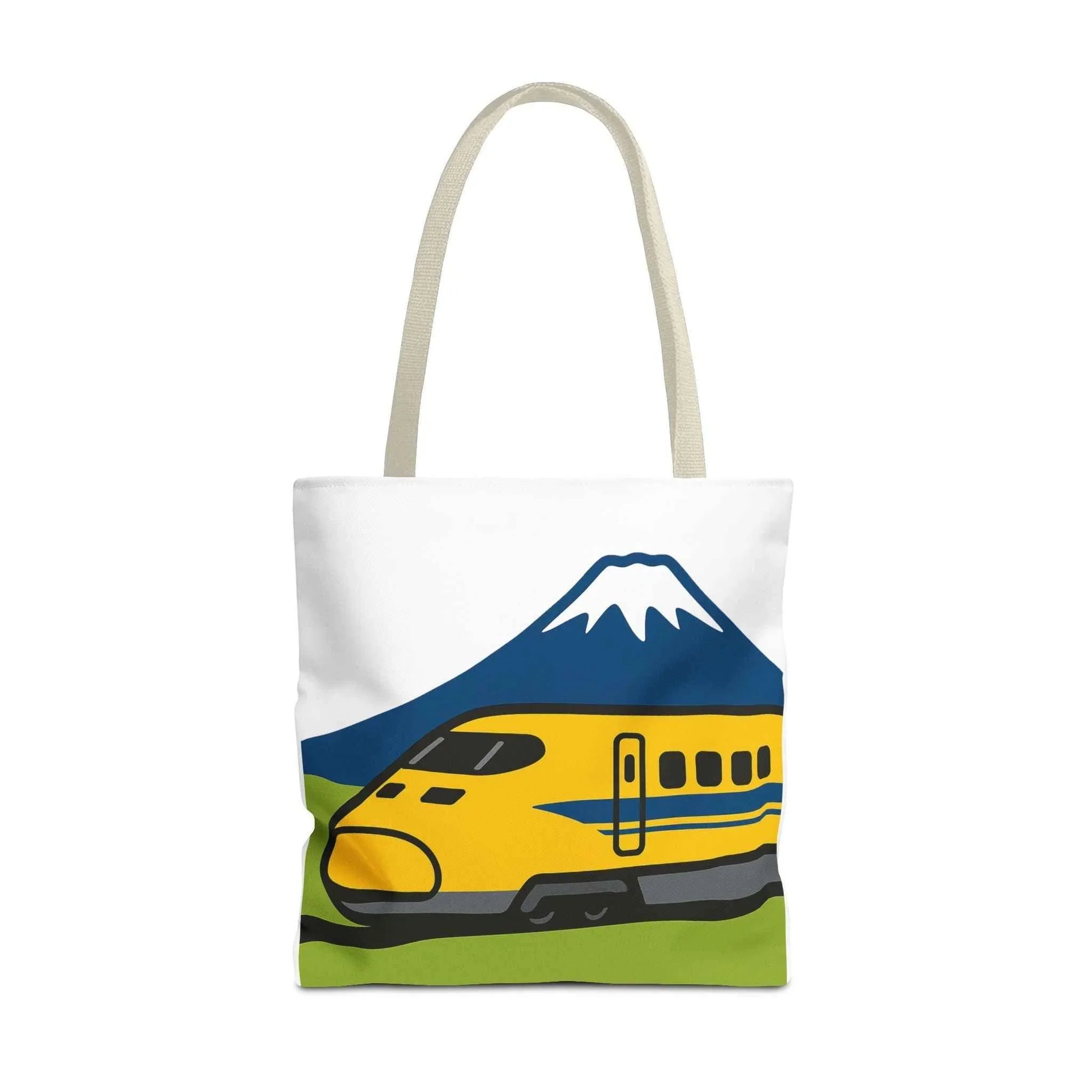 Shinkansen DR Yellow Tote Bag - Mt. Fuji Design by IROHA studio