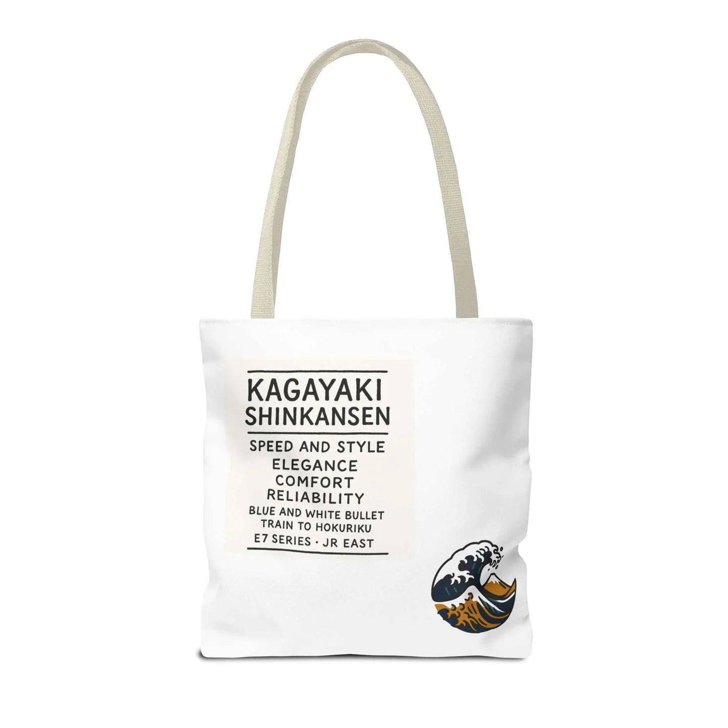 Shinkansen Kagayaki Tote Bag - Japanese Train Design by IROHA studio