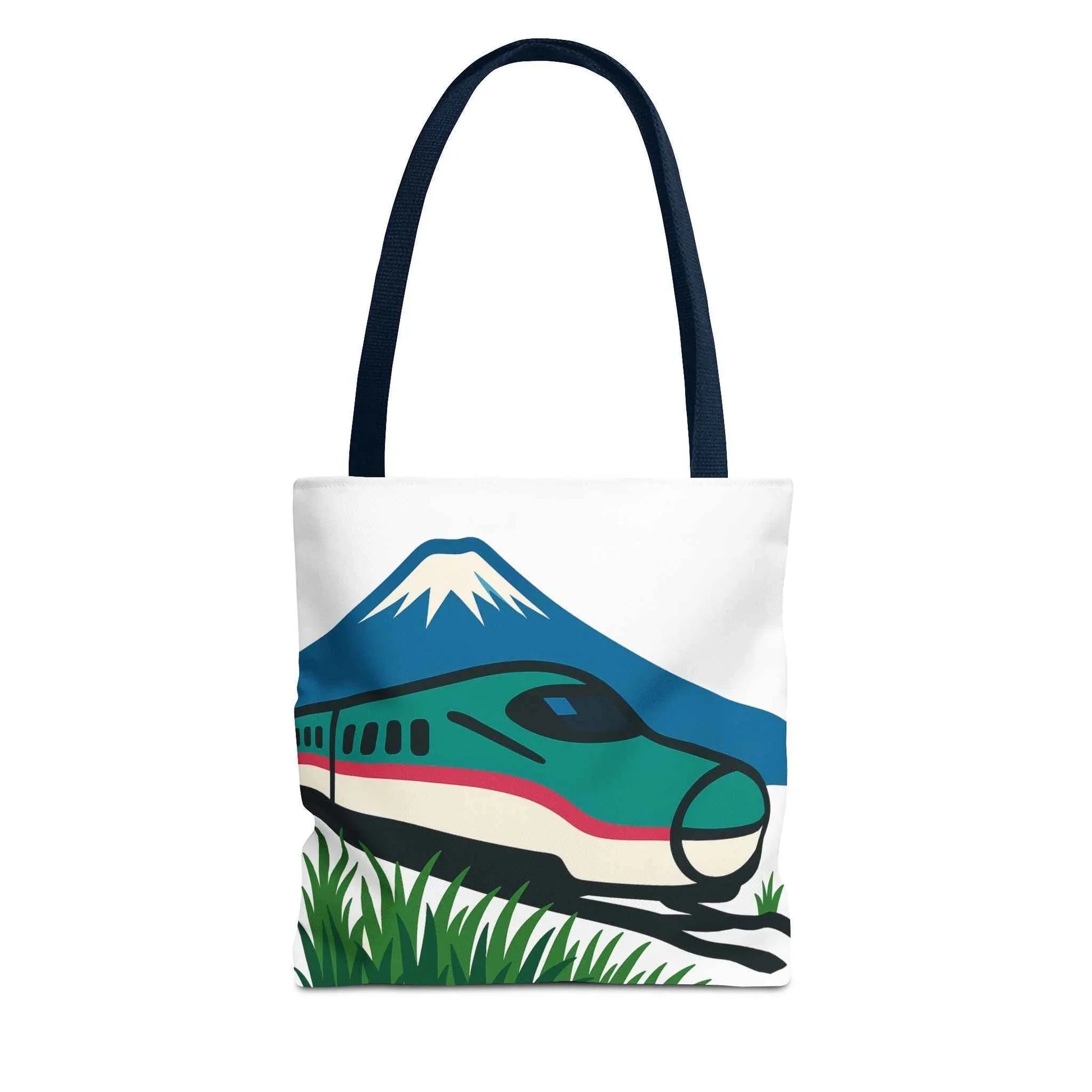 Shinkansen Hayabusa Tote Bag -Japanese Train illustration by IROHA studio