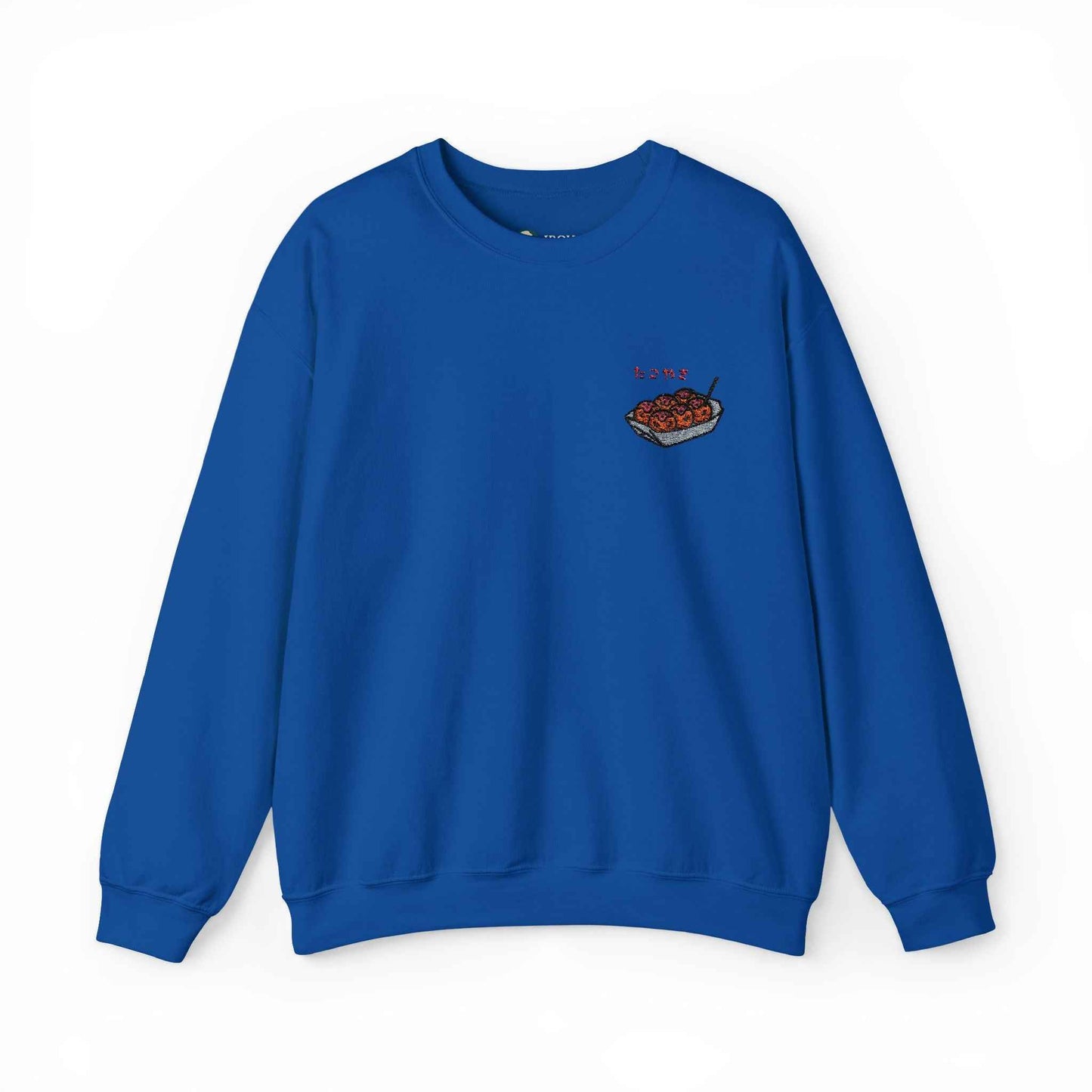 Takoyaki Embroidered Sweatshirt Japanese Food Design Royal by IROHA studio