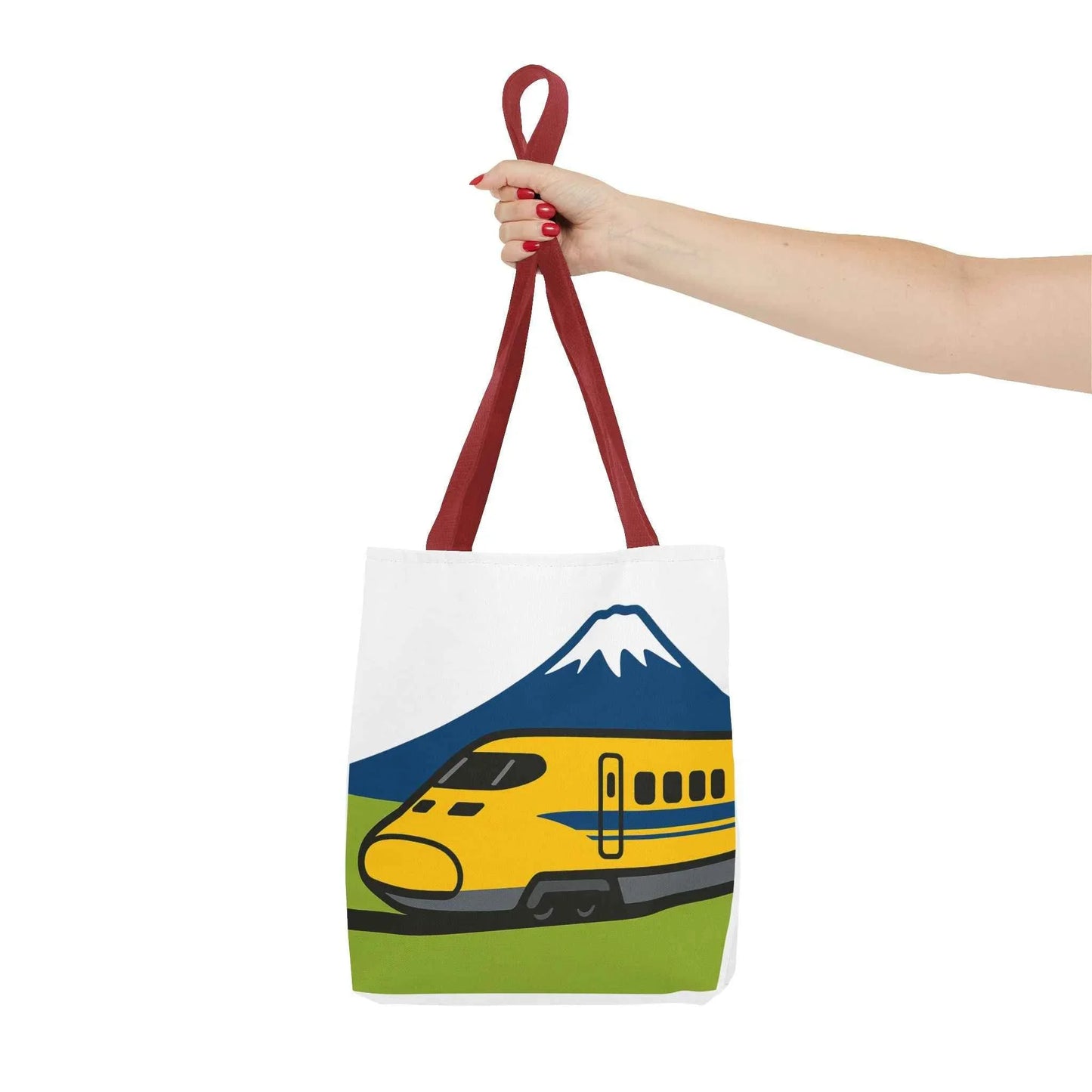 Shinkansen DR Yellow Tote Bag - Mt. Fuji Design by IROHA studio