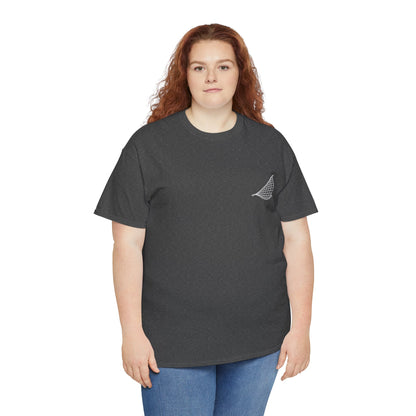Photo of Flying Fish & Great Wave T-shirt Front – Japanese-Inspired Design from IROHA-STUDIO