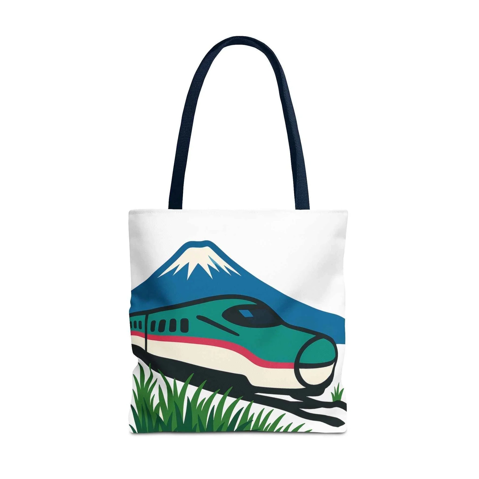 Shinkansen Hayabusa Tote Bag -Japanese Train illustration by IROHA studio