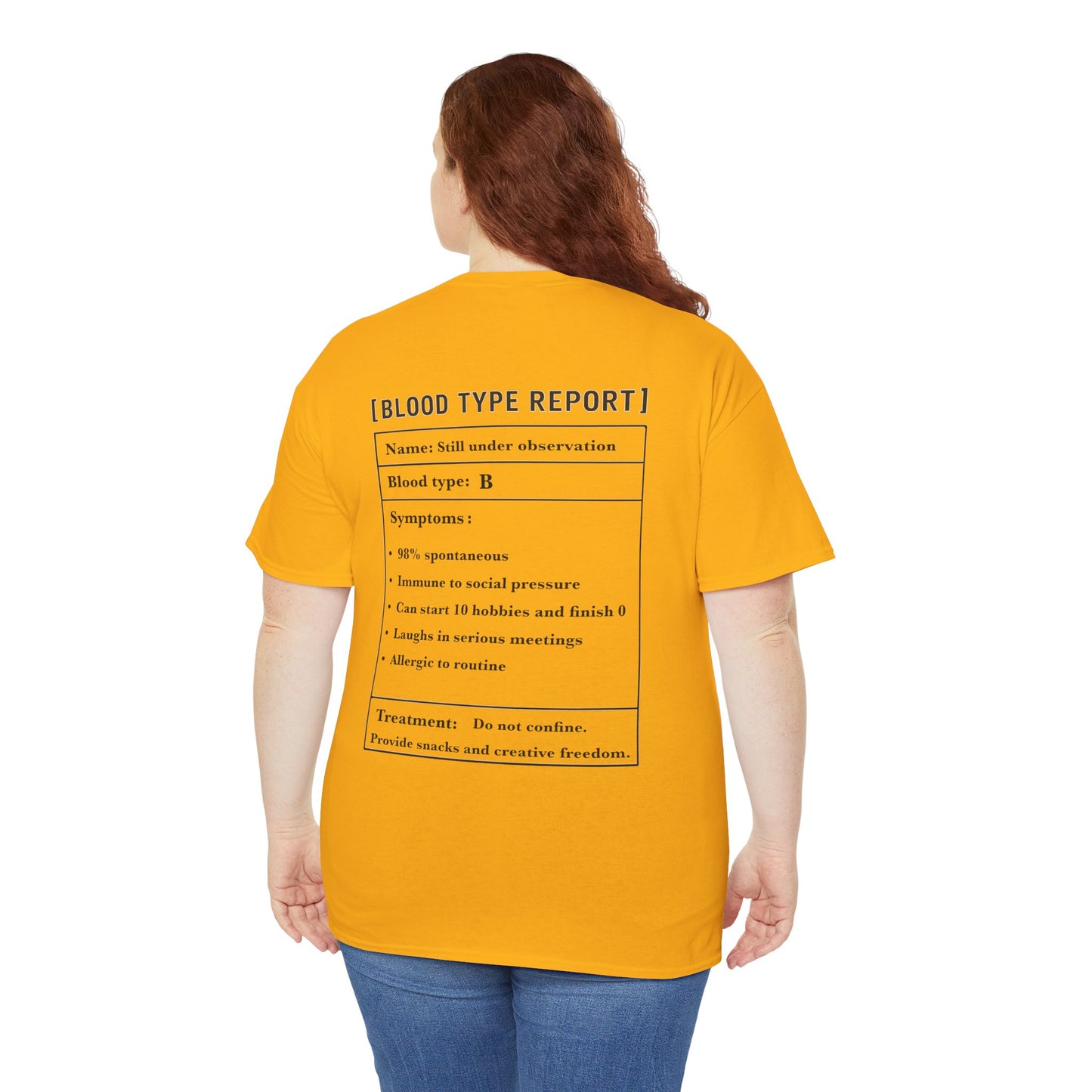 Blood Type B Personality T-Shirt – Funny Mosquito Report Tee