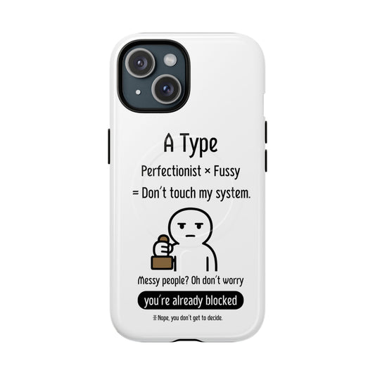 A BloodType Personality Phone Case Tough Magnetic Cases, Gift for A-Type Styles