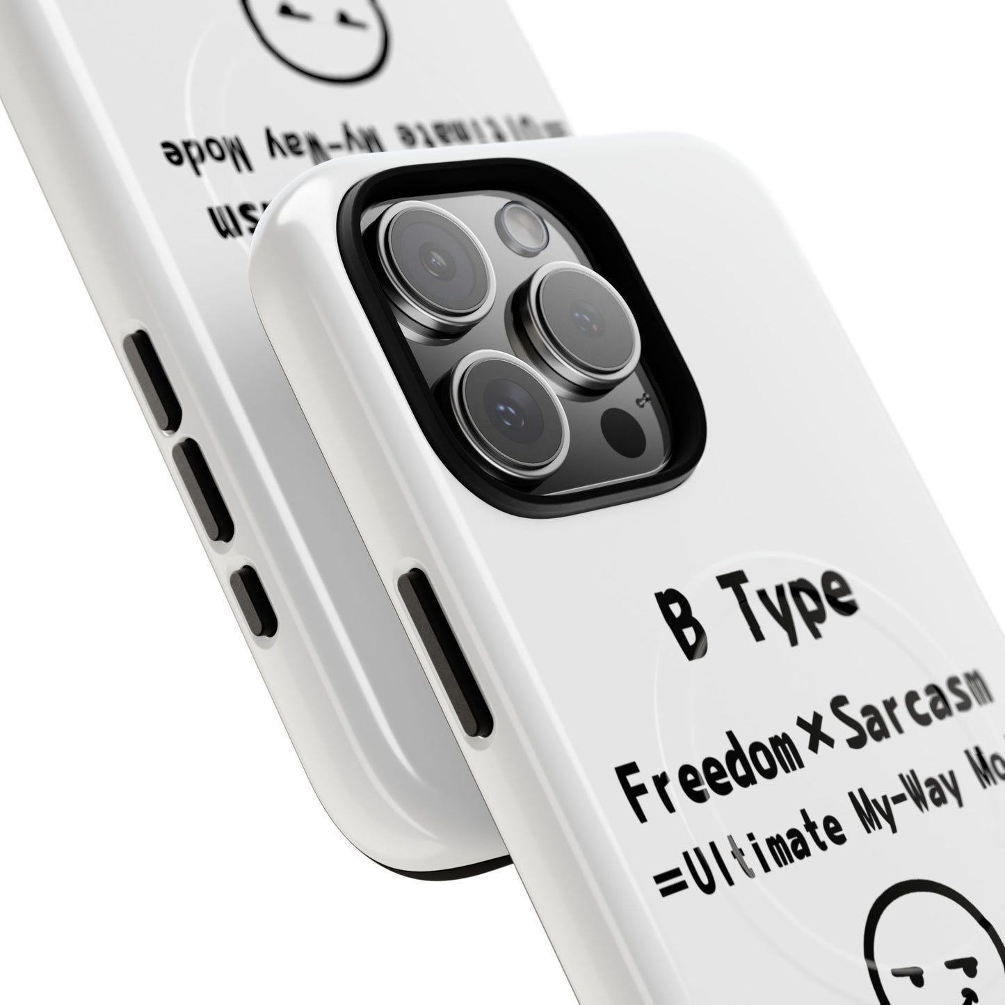 B Blood Type Phone Case  Magnetic Charging Compatible & Bold Personality Design